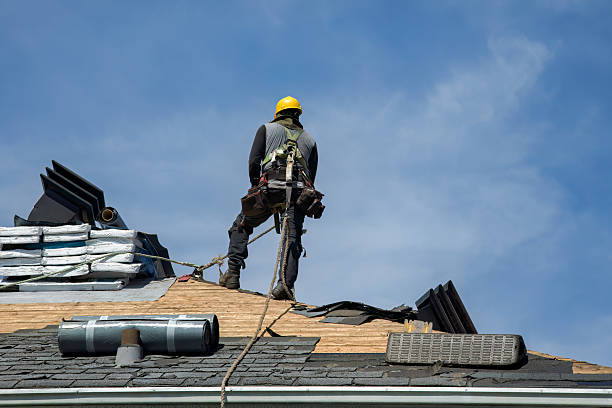 Professional Roofing technician working in Lakeland, MI